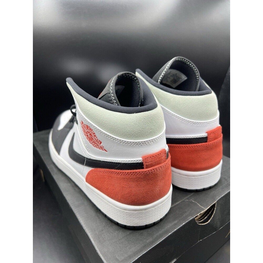 Air Jordan 1 Mid 'Red Black Toe' Men’s Size 13 (852542-100) VNDS OG ALL CLEAN! - Picture 10 of 16